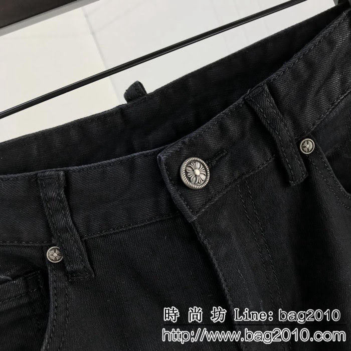 DＧ杜嘉班納 18ss秋冬新款 金絲線皇冠 水洗破洞 男款牛仔褲 ydi1490